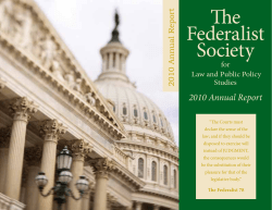 2010 Annual Report - The Federalist Society