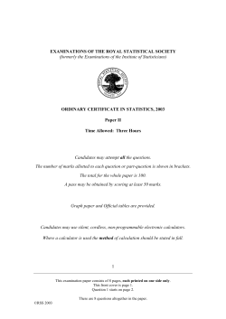 Ordinary Certificate Paper II