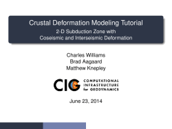 2-D Subduction Zone with Coseismic and Interseismic Deformation