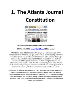 1. The Atlanta Journal Constitution