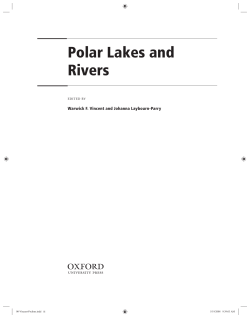 Polar Lakes and Rivers - Montana State University
