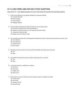 CH 14 LONG-TERM LIABILITIES SELF