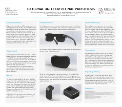EXTERNAL UNIT FOR RETINAL PROSTHESIS
