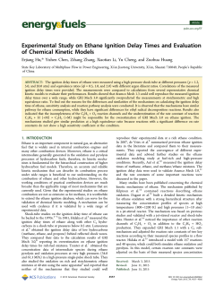 Experimental Study on Ethane Ignition Delay Times and Evaluation