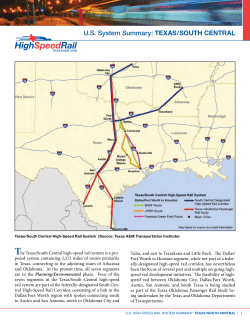 US System Summary: TEXAS/SOUTH CENTRAL