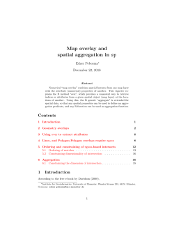 Map overlay and spatial aggregation in sp