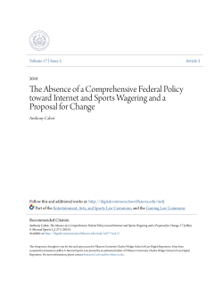 The Absence of a Comprehensive Federal