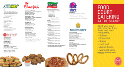 menu  - Unique Venues