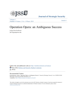 Operation Opera: an Ambiguous Success