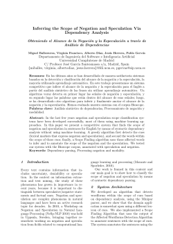 Inferring the Scope of Negation and Speculation Via