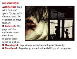 Page architecture - University of St. Thomas