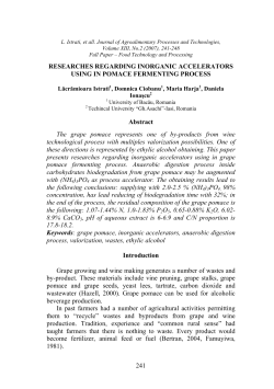 researches regarding inorganic accelerators using in pomace