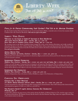 Liberty Week - The South Carolina Historical Society