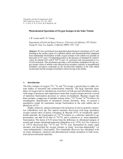 Photochemical Speciation of Oxygen Isotopes in the Solar Nebula