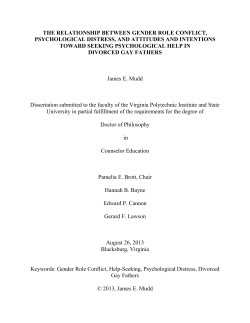 the relationship between gender role conflict