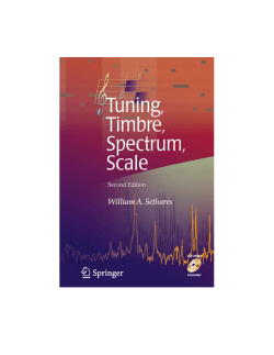 Table of Contents - William A. Sethares