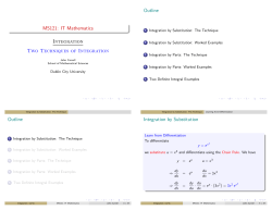 Integration Part 3