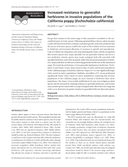 Increased resistance to generalist herbivores in invasive