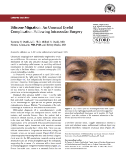 Silicone Migration: An Unusual Eyelid Complication Following