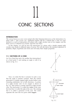 conic sections