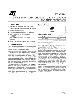 Single-chip FM/AM tuner with stereo decoder and audio processor