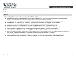 Achievement Level Descriptors