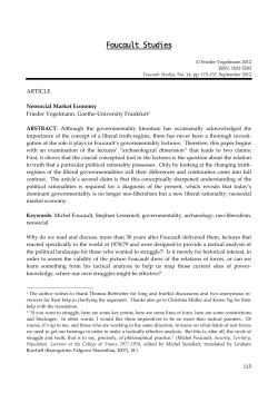 ARTICLE Neosocial Market Economy Frieder Vogelmann, Goethe
