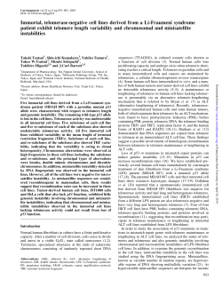 Immortal, telomerase-negative cell lines derived from a