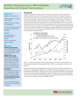 Surface Temperatures in Microclimates