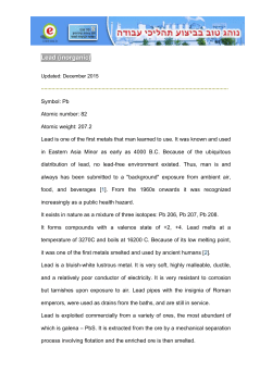Lead (inorganic)