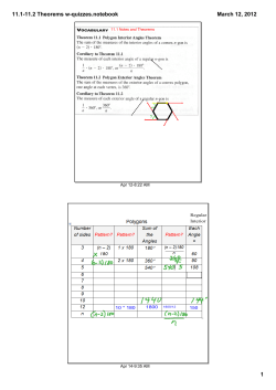 11.1-11.2 Theorems w