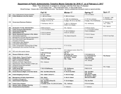 Draft Schedule for 2016-2017 (as of 02/02/17)