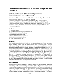 A sample article title - GNAT