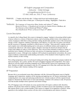 AP Syllabus - Waynesville R