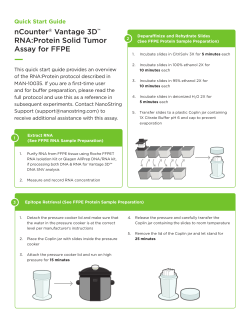 nCounter&reg; Vantage 3D&trade; RNA:Protein Solid Tumor