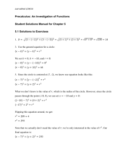 Precalculus - OpenTextBookStore
