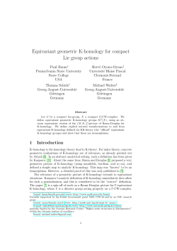 Equivariant geometric K-homology for compact Lie group actions