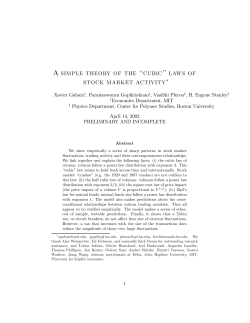 A simple theory of the ``cubic`` laws of stock market - Berkeley-Haas