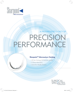 Sharpoint&trade; Microsuture Catalog