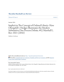 Implicit in The Concept of Ordered Liberty