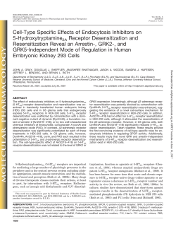 Cell-Type Specific Effects of Endocytosis Inhibitors on 5