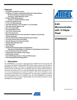 8-bit Microcontroller with 12 Kbyte Flash AT89S8253
