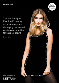 The UK Designer Fashion Economy
