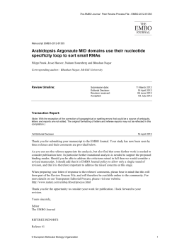 Arabidopsis Argonaute MID domains use their nucleotide specificity