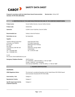 safety data sheet