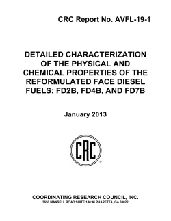 CRC Report No. AVFL-19-1 - Coordinating Research Council