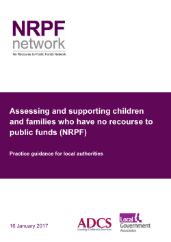 Assessing and supporting children and families