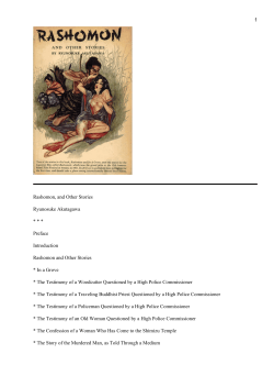 Rashomon, and Other Stories