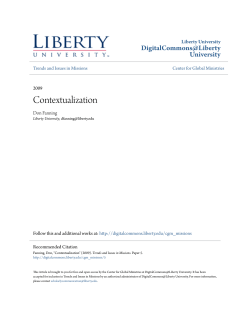 Contextualization - Digital Commons @ Liberty University
