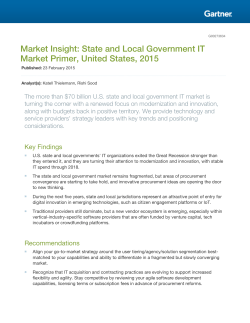 Market Insight: State and Local Government IT Market